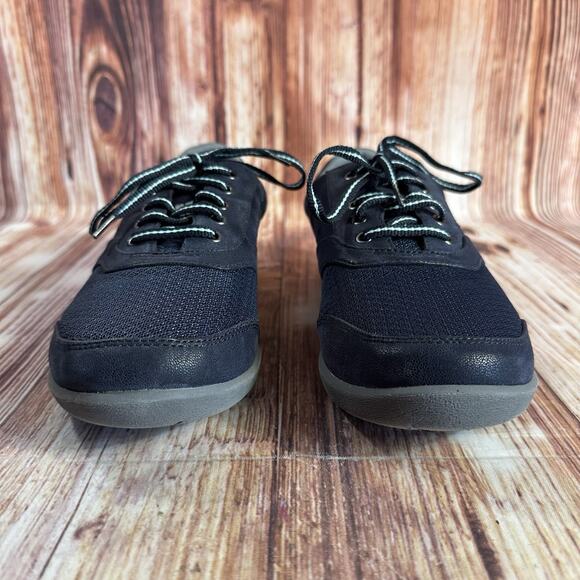 Clarks SILLIAN EMMA Womens Size 9.5 Blue Mesh Suede Sneakers Shoes Oxfords Flats - Picture 2 of 10